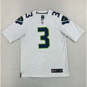 Seattle Seahawks Football Jersey Boys Small NFL Nike Russell Wilson 3 On Field